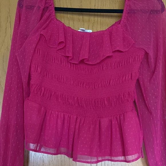 Hot pink blouse - Picture 2 of 3